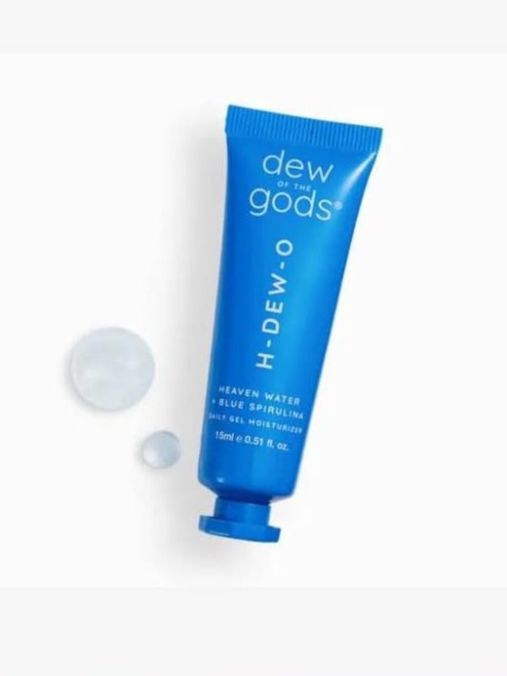 DEW OF THE GODS  H-DEW-O Blue Spirulina Daily Gel Moisturizer 15ml Deluxe Mini